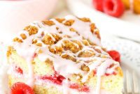 Velvet Rose Raspberry Coffee Cake