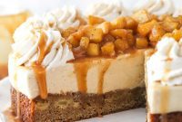 Decadent Caramel Apple Blondie Cheesecake