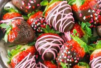 Sweet Strawberries Kissed with Chocolate