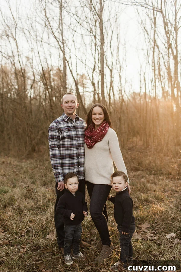 Our Dynamic Duo Hits Two 8 image of whole family standing