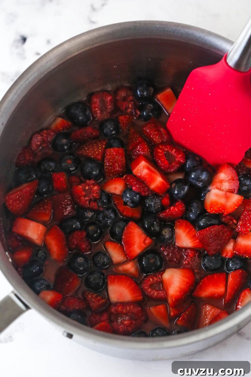 Triple Berry Cheesecake Recipe with Fresh Mixed Berries 7 img 168440 6
